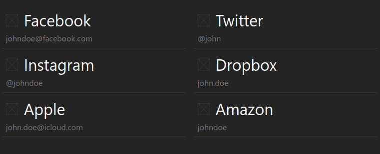 missing icons replaced with placeholder