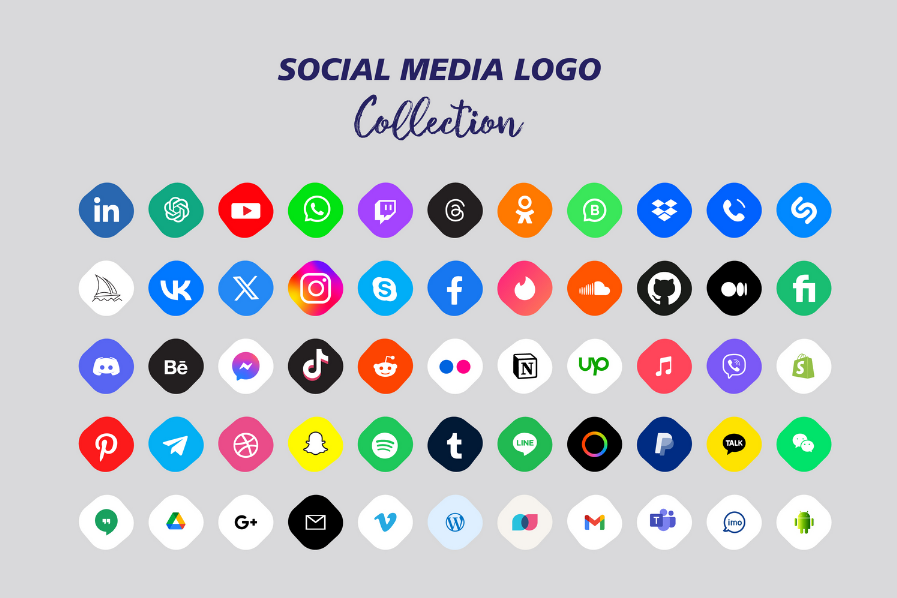 For illustration - Social Media Icon Pack by Samira at Figma