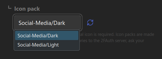 Icon pack variant selection